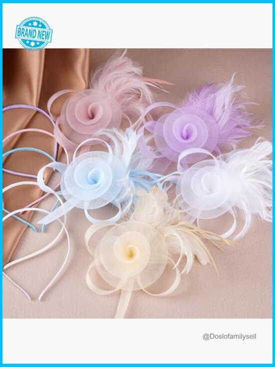 Victorian Feather Fascinator Hat Derby Tea Party Headpiece Hairpin Clip
